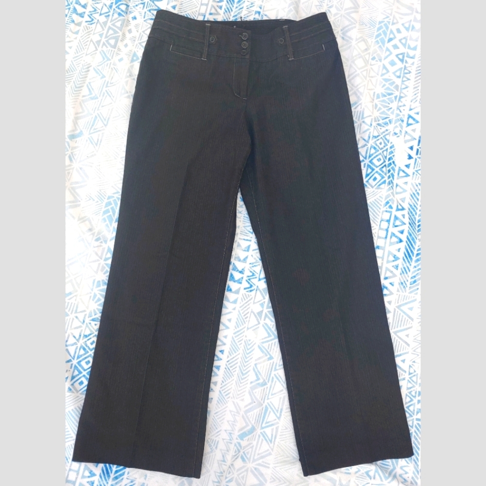 *Classic Style* NWOT LOFT Marisa Flare Wide Leg High Rise Black Sailor Jeans 10